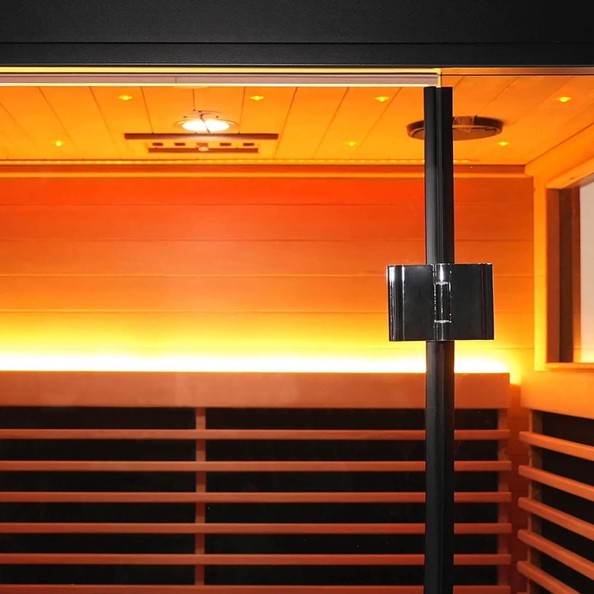 Thermora Lugano 2-Person Outdoor Full-Spectrum Infrared Sauna With Aluminum Alloy Exterior & WiFi
