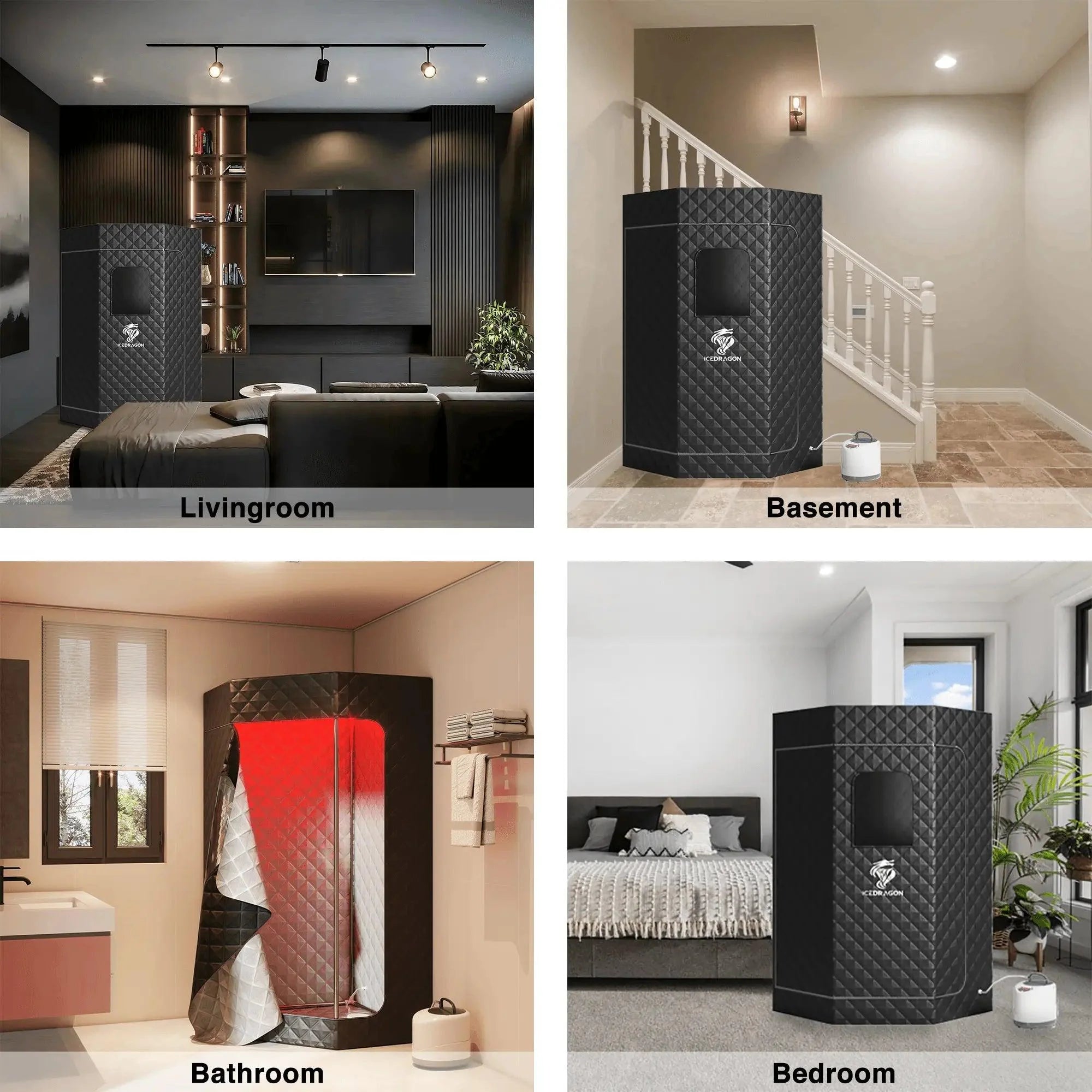 GlowSteam™ Red Light Portable Steam Sauna