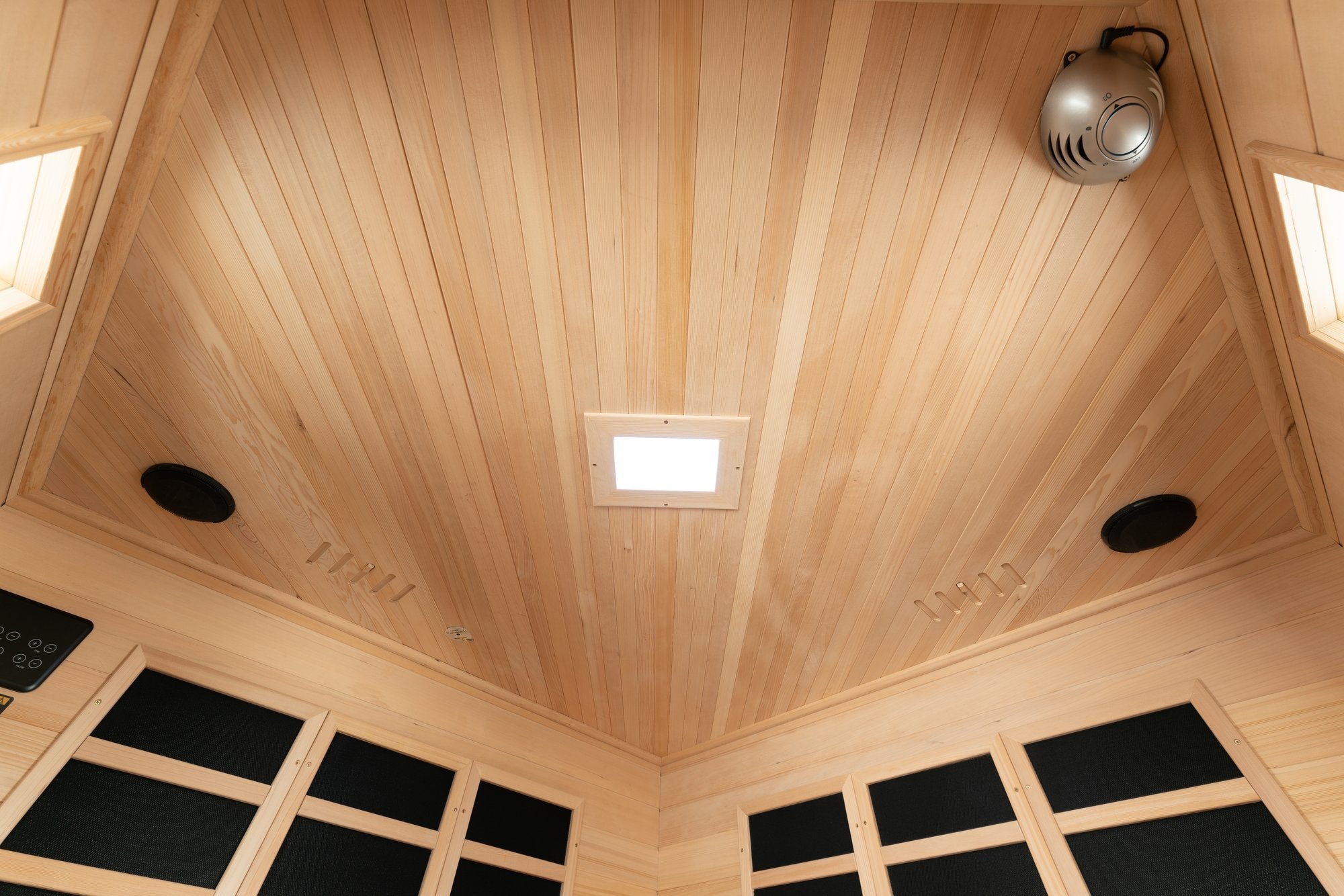 Blisspod Vienna Corner 4-5 Person Far Infrared Sauna | Canadian Hemlock | Low EMF