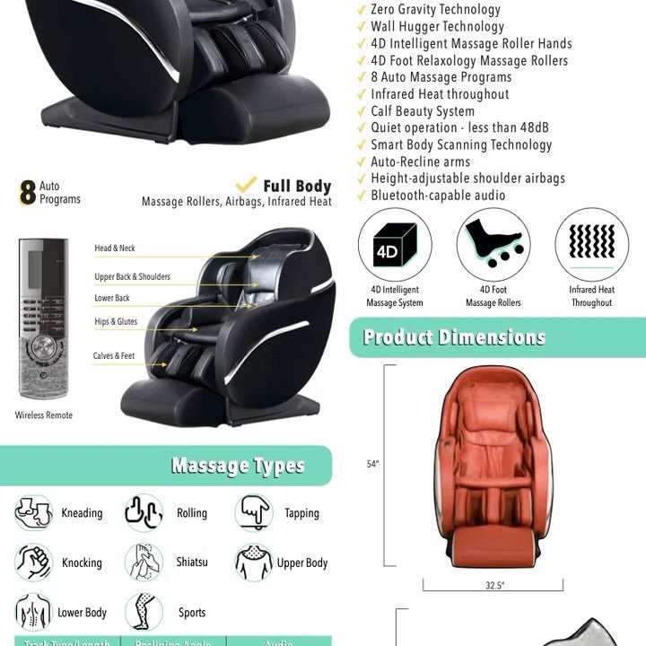 Helios Massage Chair 8000