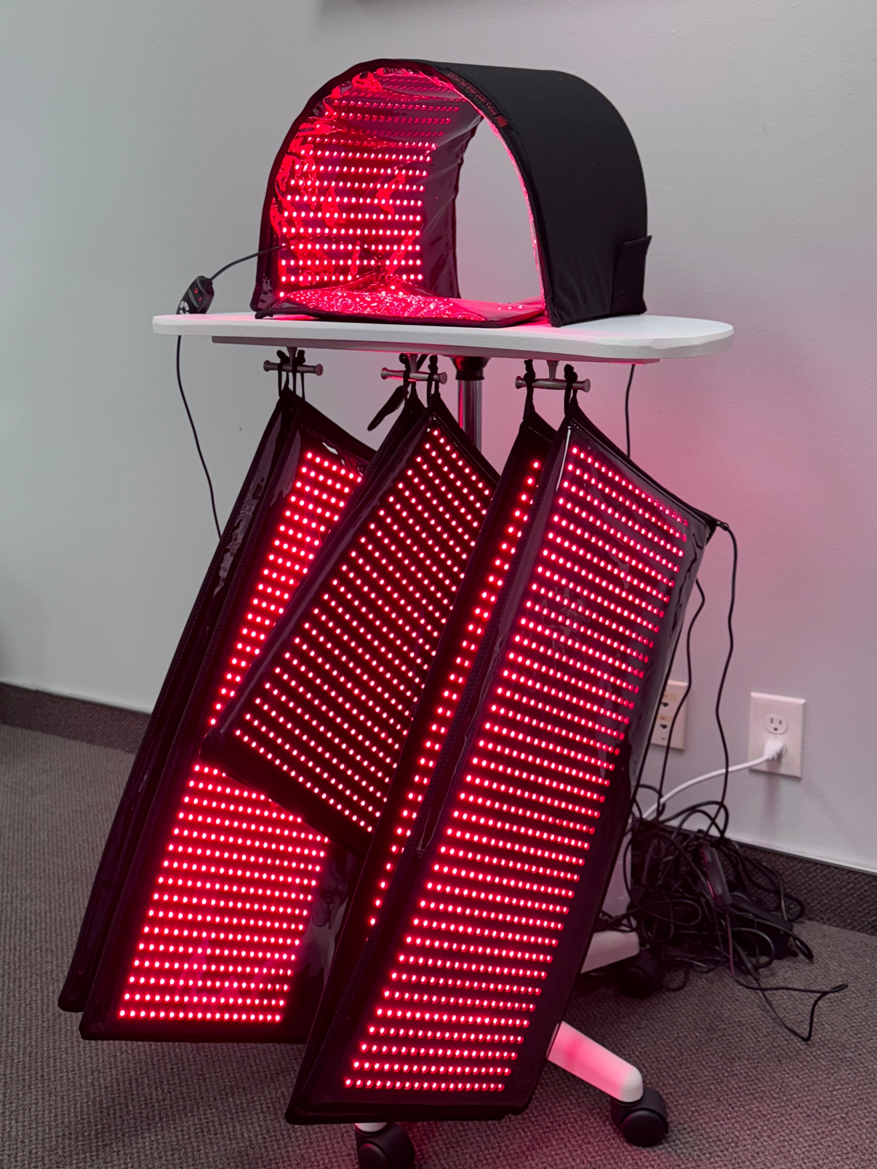 Full Body Red Light Therapy Wellness System – 12,690 LEDs | 4 Large Pads, Face Dome & More