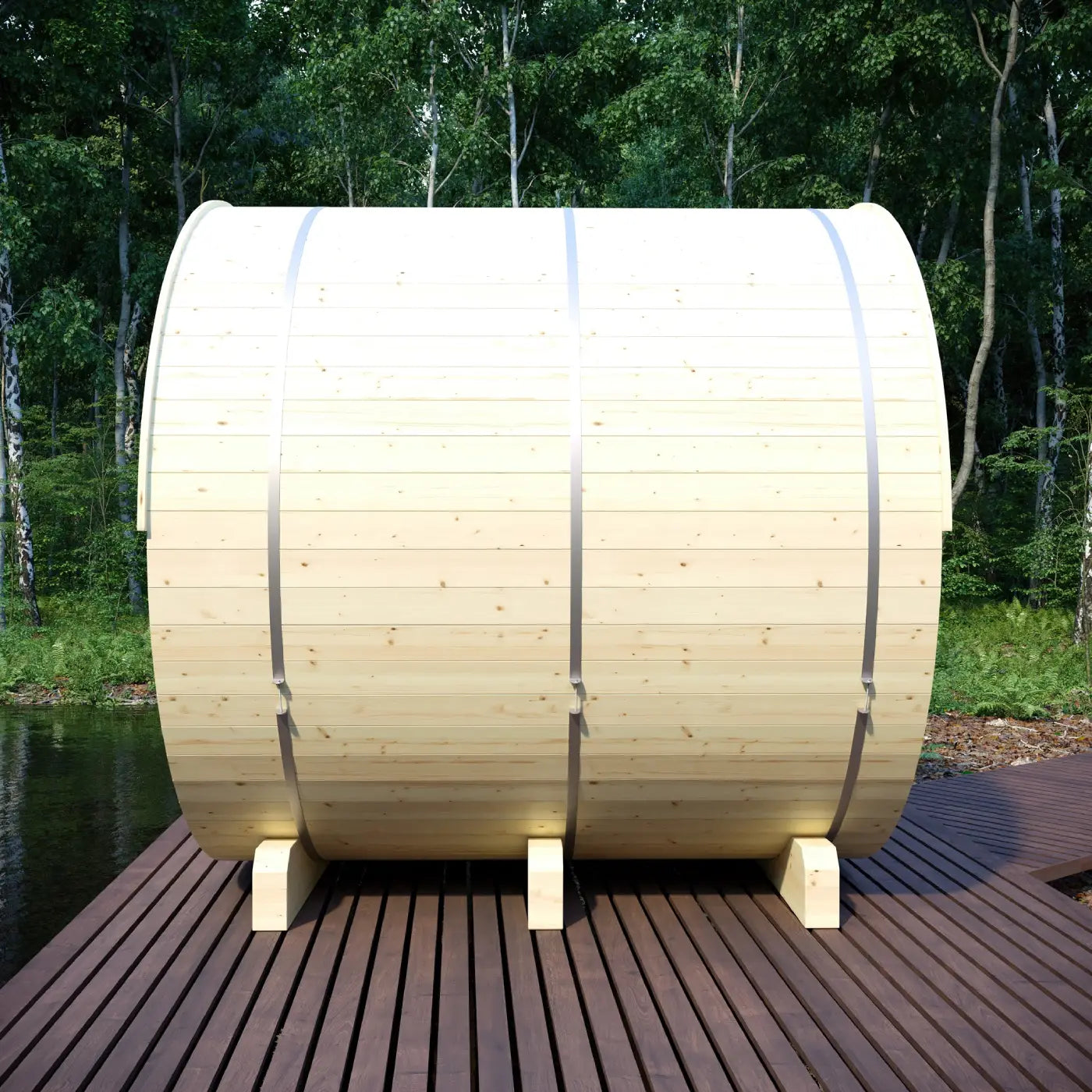 Tampere Finnish Barrel Sauna with WiFi Heater