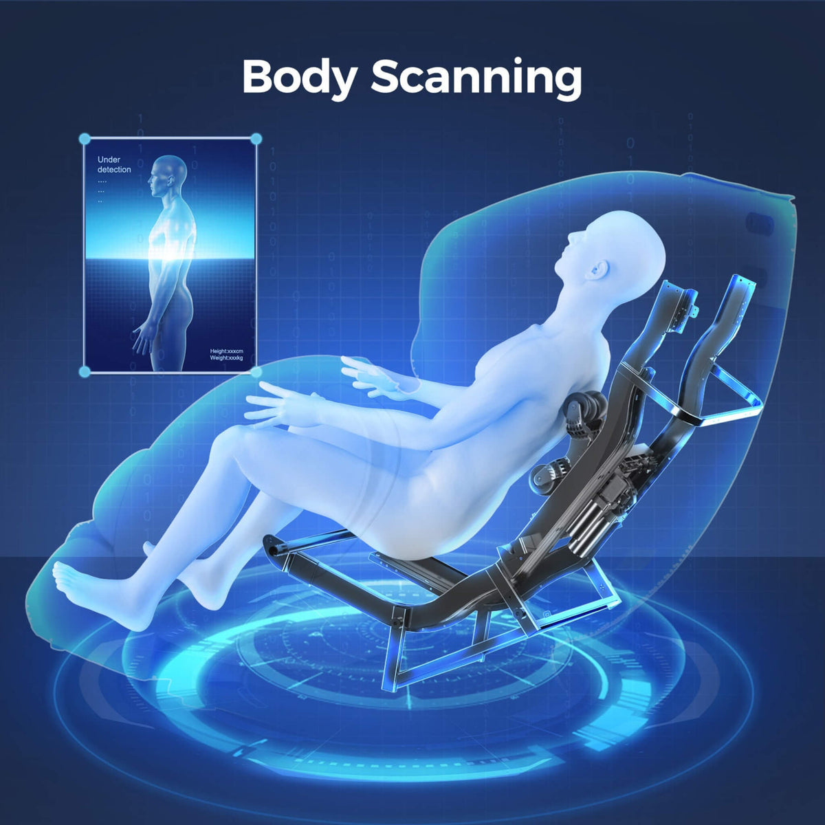 Bosscare Full Body 3D Zero Gravity Shiatsu Recliner Massage Chair With App - photo 5