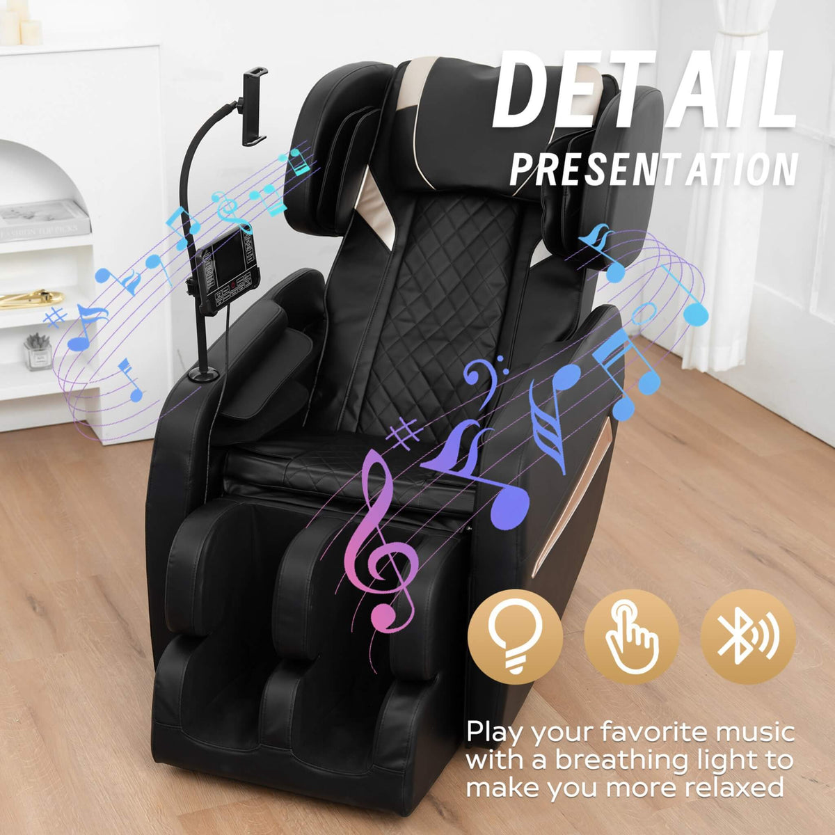 Airvana Nocturne Full-Body Zero-Gravity Massage Chair With Retractable Footrest - photo 6