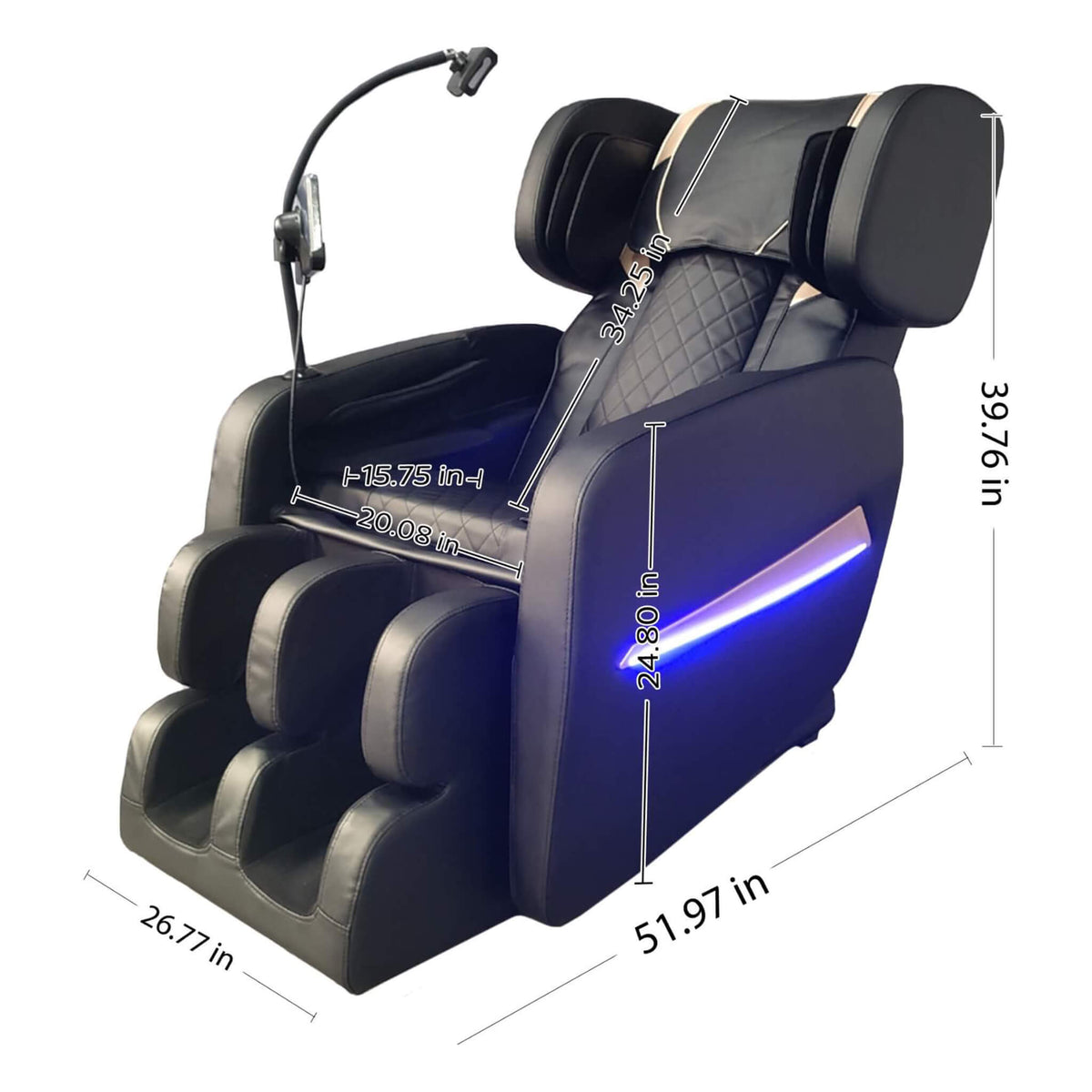 Airvana Nocturne Full-Body Zero-Gravity Massage Chair With Retractable Footrest - photo 10