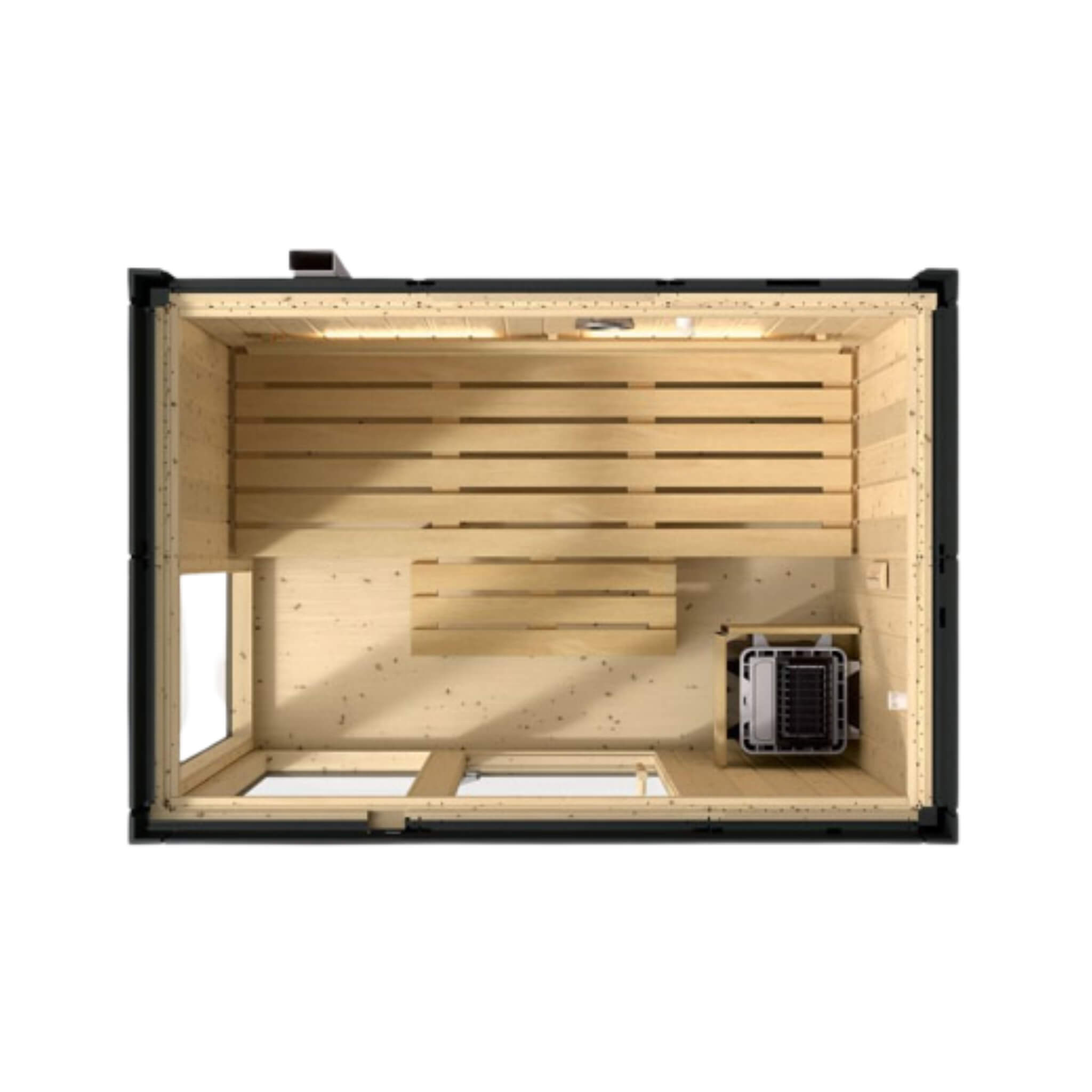 Kohler C1 Indoor Graphite Gray Freestanding Alcove Design Sauna Kit