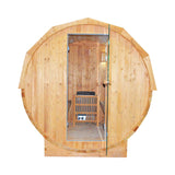 Thermora Ignite Large Premium Carbonized Spruce Outdoor Wooden Barrel Sauna With 4.5KW Sauna Heater
