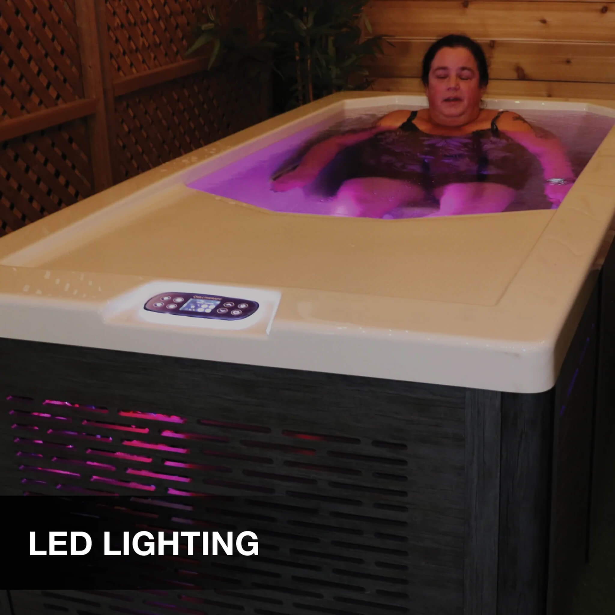 Canadian Spa Company CSC 1000 Premium Cold Plunge Spa Tub With Built-In Ozone And Multi-Coloured Exterior Lighting (SAK37605)
