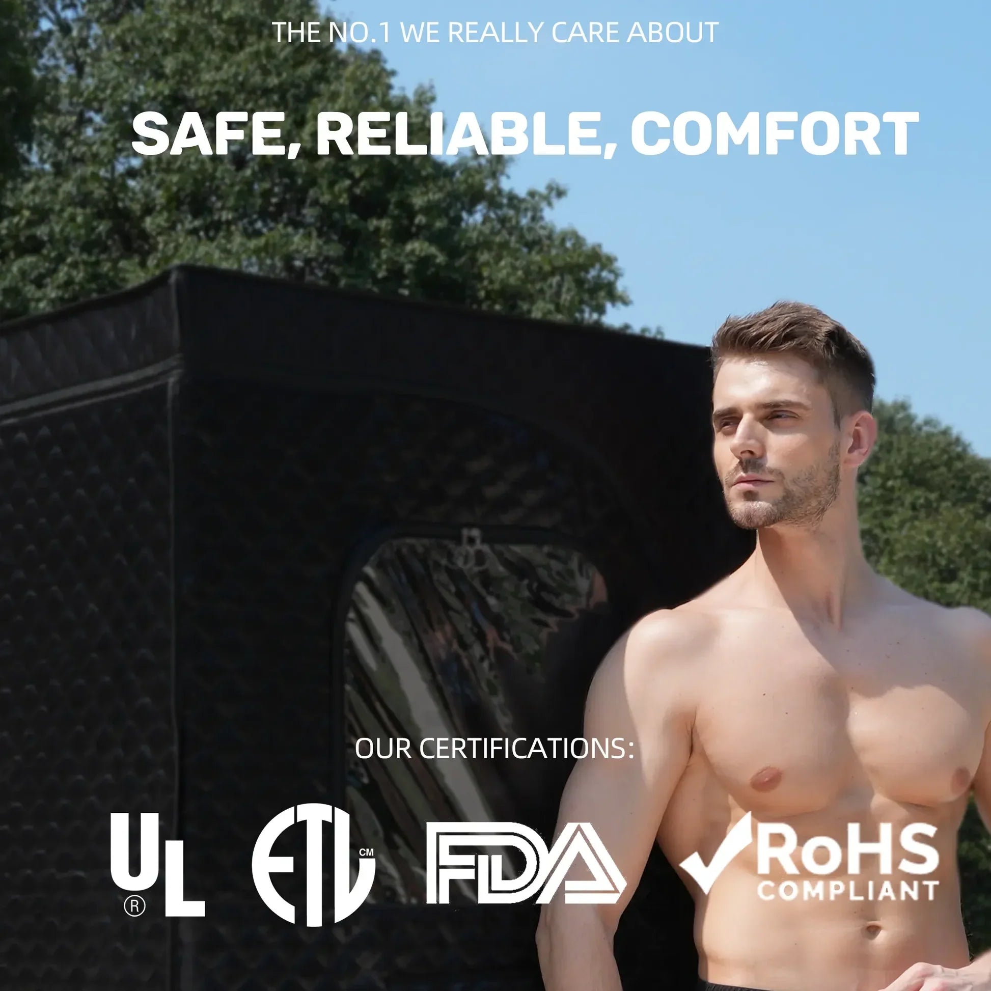 GlowSteam™ Red Light Portable Steam Sauna