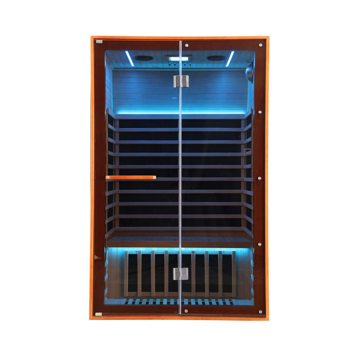 Thermora Fontaine 2-Person Luxury Canadian Hemlock Infrared Sauna With Glass Front