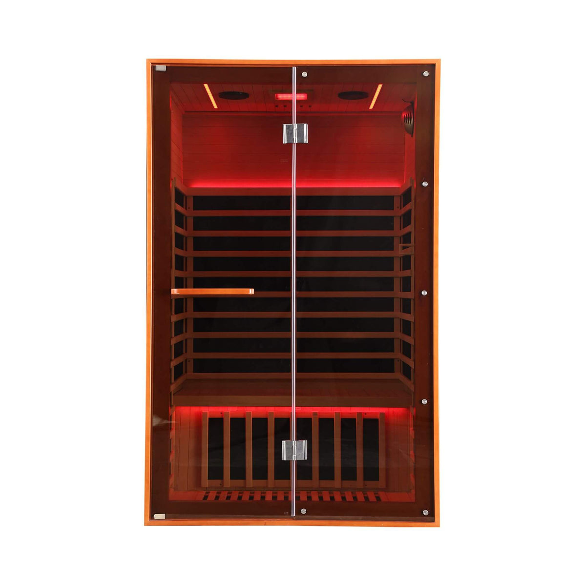 Thermora Fontaine 2-Person Luxury Canadian Hemlock Infrared Sauna With Glass Front