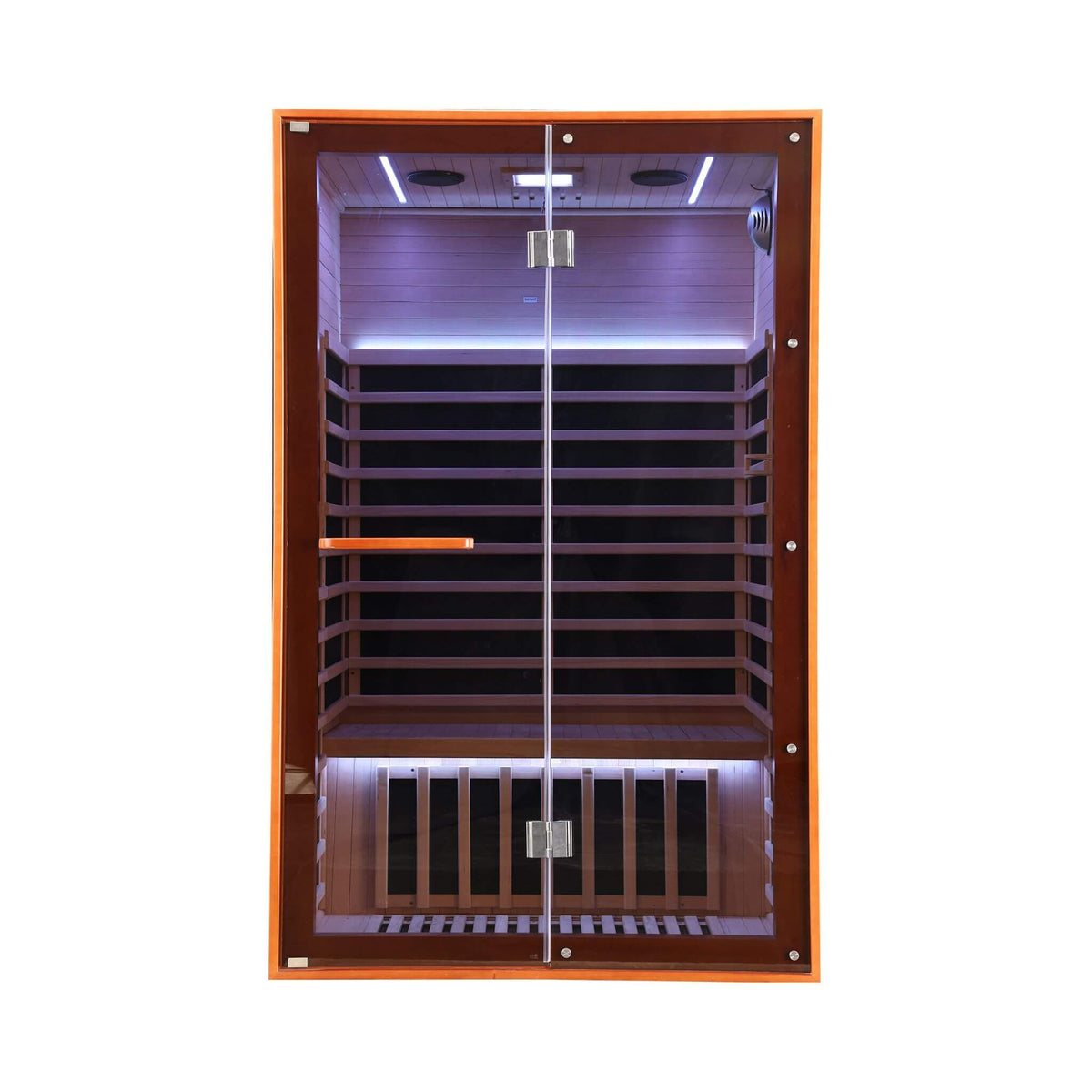 Thermora Fontaine 2-Person Luxury Canadian Hemlock Infrared Sauna With Glass Front