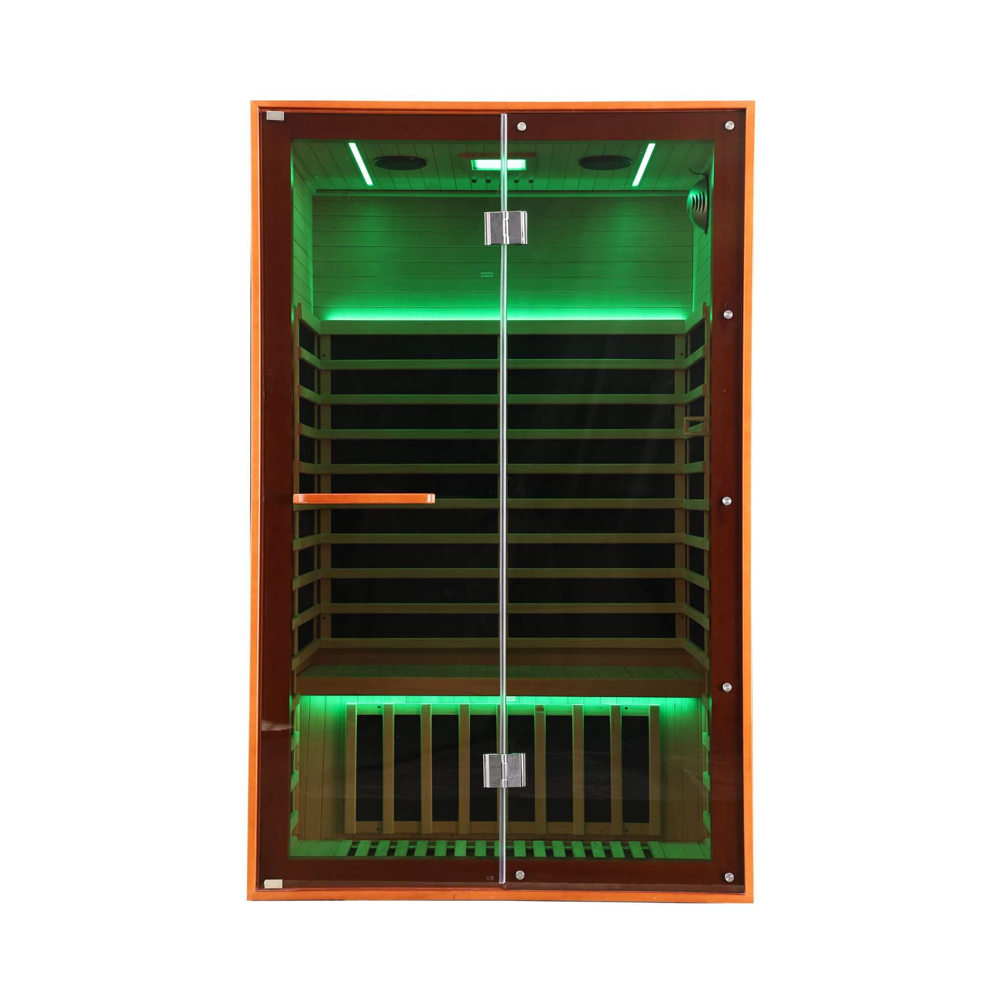 Thermora Fontaine 2-Person Luxury Canadian Hemlock Infrared Sauna With Glass Front