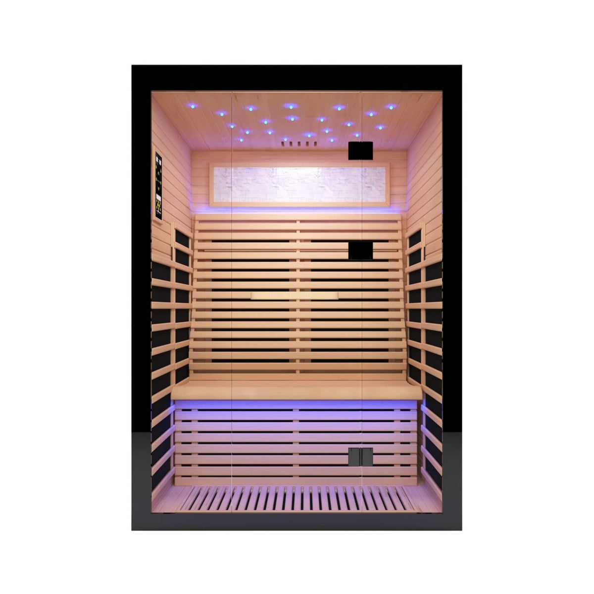 Thermora Vapor Luxury 2-Person Canadian Hemlock Wood Far Infrared Home Sauna