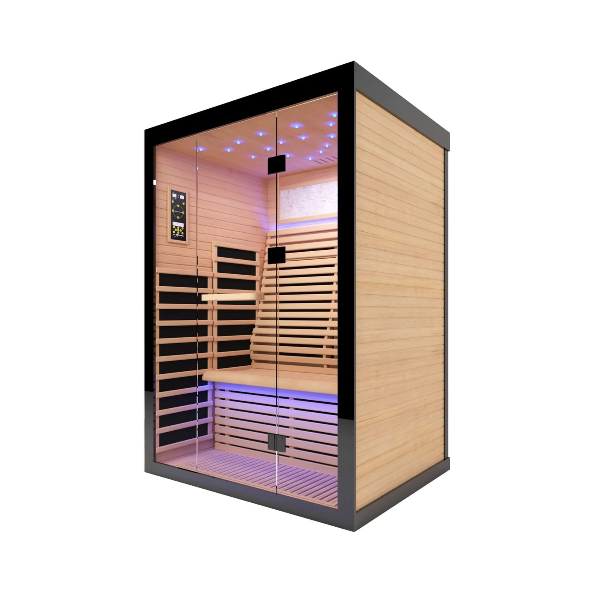 Thermora Vapor Luxury 2-Person Canadian Hemlock Wood Far Infrared Home Sauna