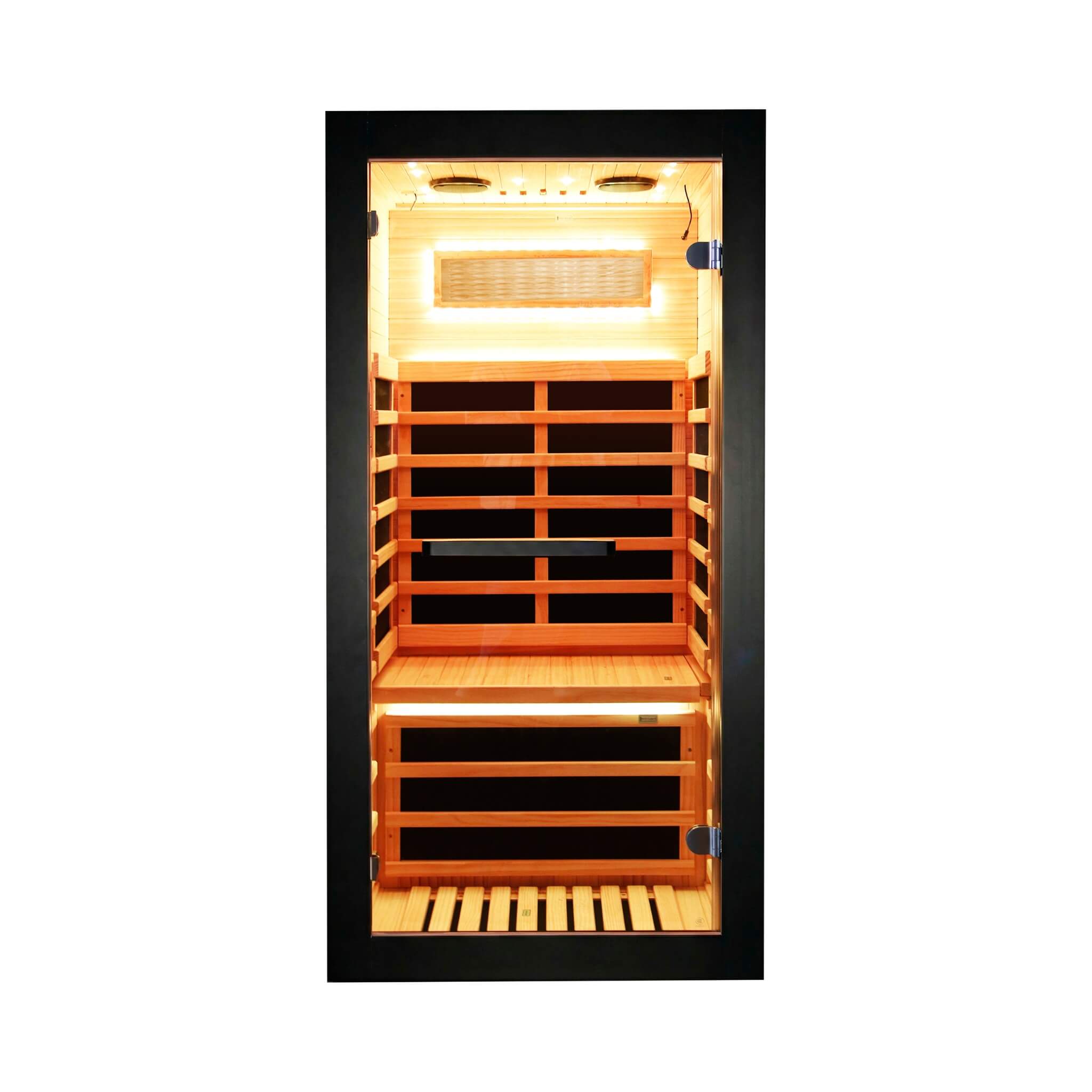Thermora Solara Single-Person Chilean Pine Infrared Sauna Cabin