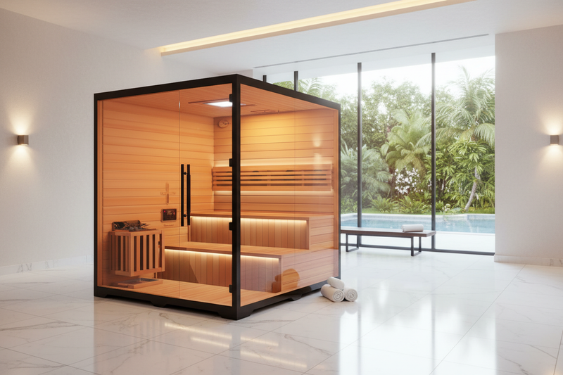 Medical Saunas Traditional 8plus - Rolled Towels