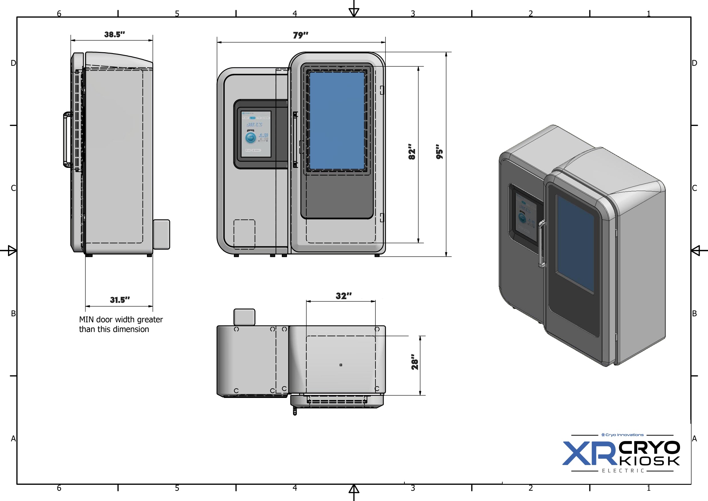 Cryo Innovations XR Cryo Kiosk Electric 2 Cryo Chamber
