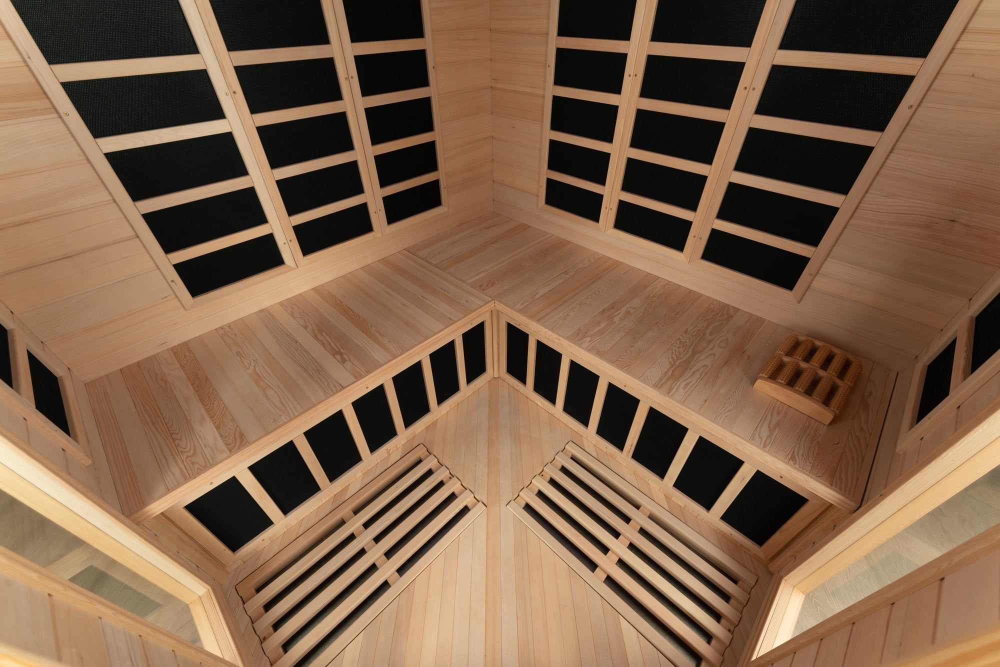 Blisspod Vienna Corner 4-5 Person Far Infrared Sauna | Canadian Hemlock | Low EMF