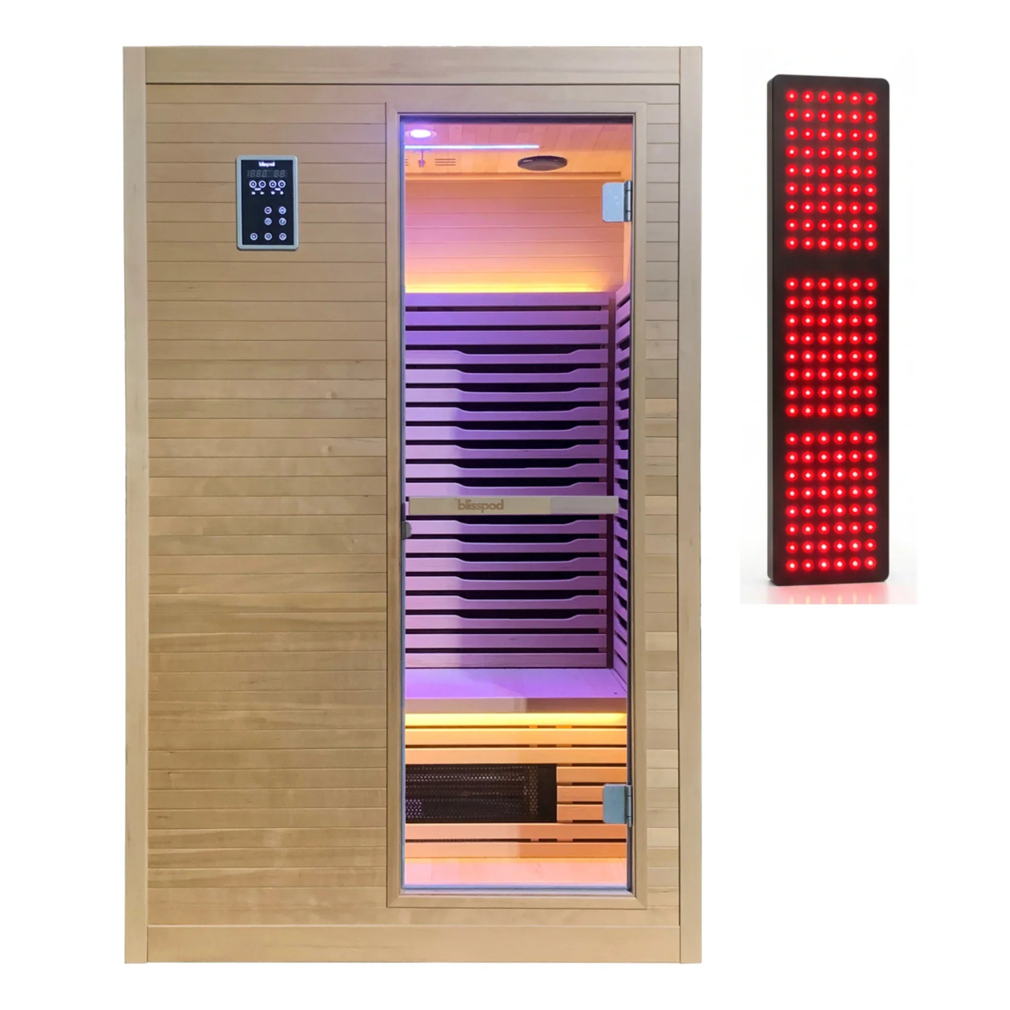 Blisspod Helsinki 2-Person Full Spectrum + Red Light Therapy Sauna | Low EMF | Deluxe