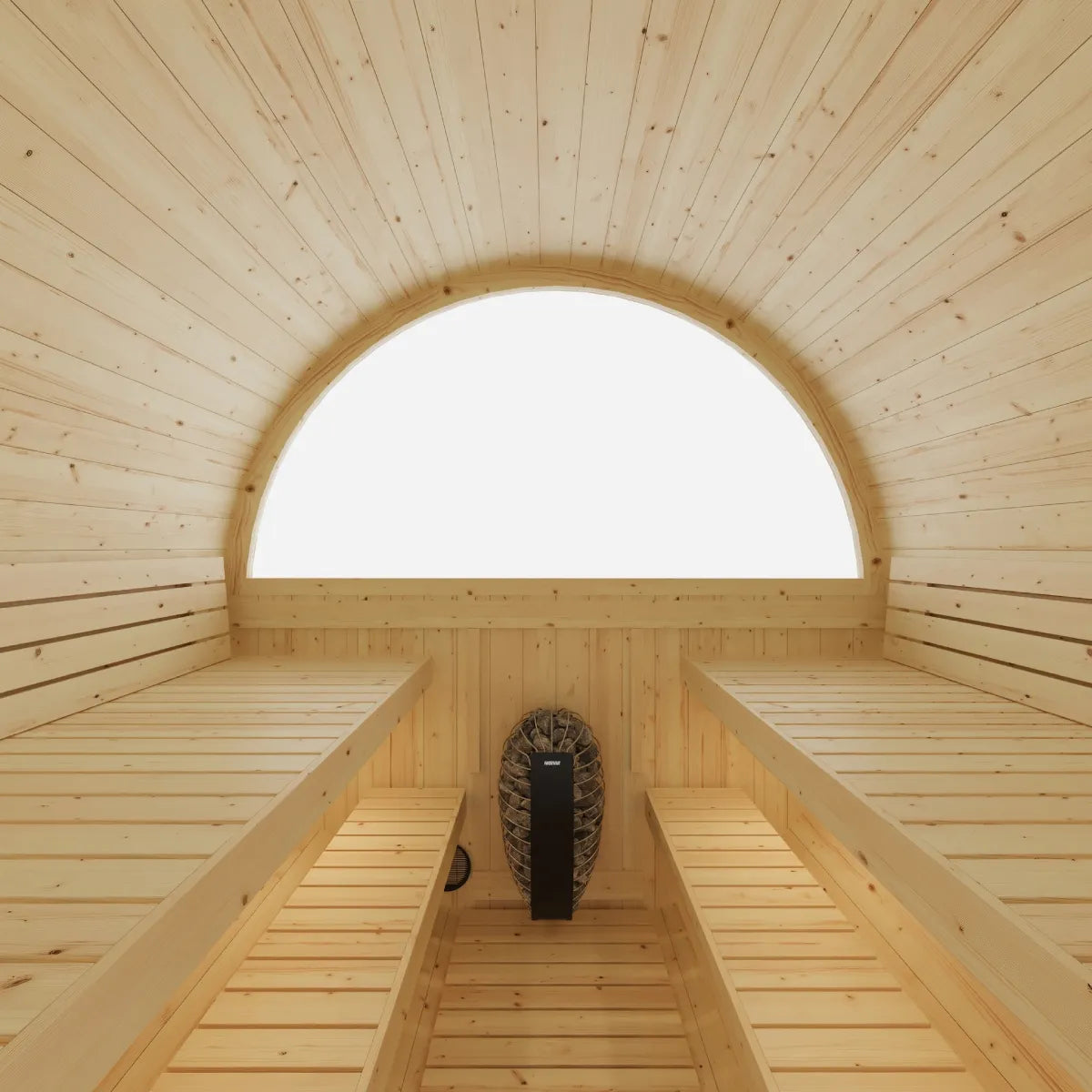 Helsinki Finnish Barrel Sauna with Terrace and WiFi Heater