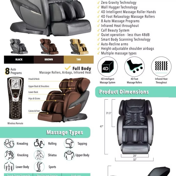 Helios Massage Chair 5500