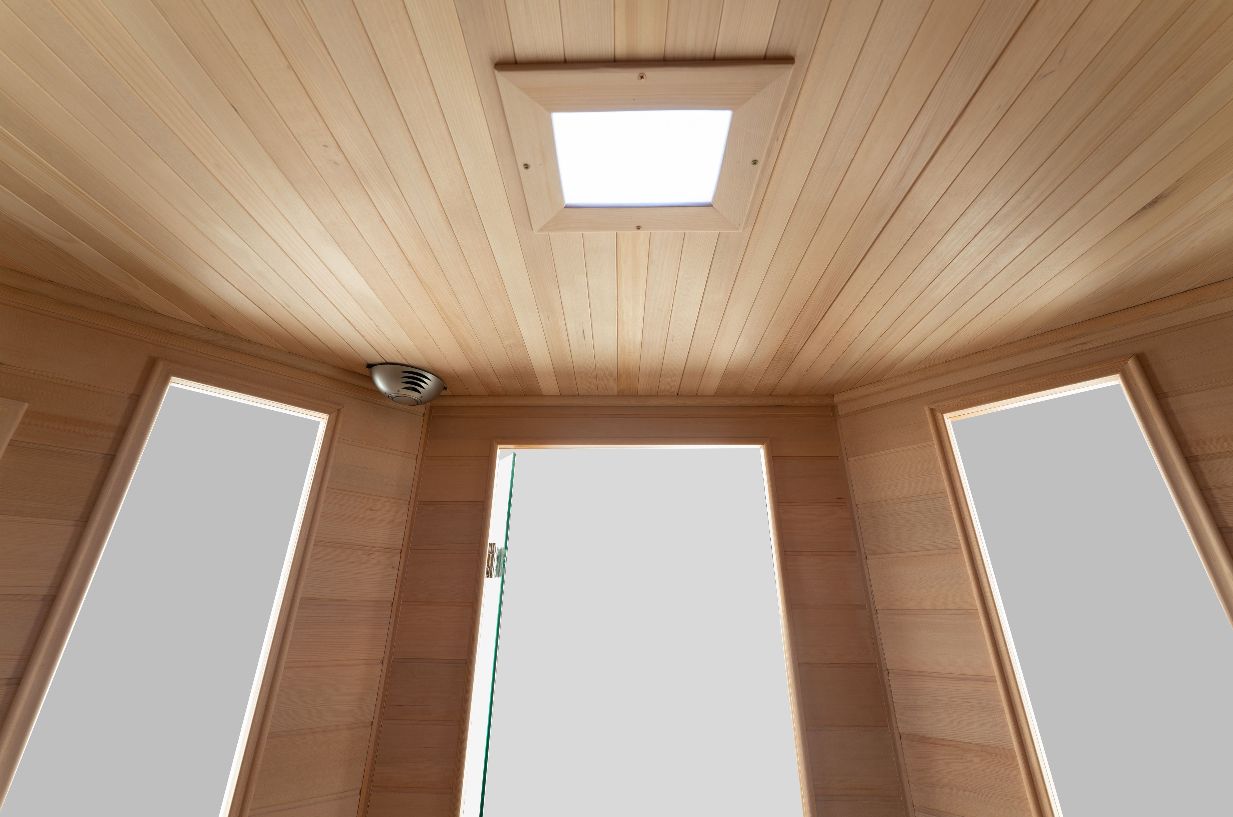 Blisspod Vienna Corner 4-5 Person Far Infrared Sauna | Canadian Hemlock | Low EMF
