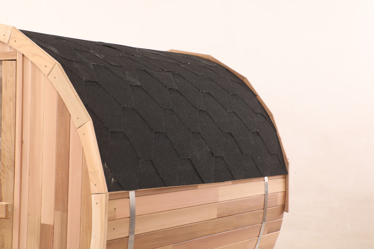 Blisspod Prague Outdoor Barrel Sauna | Canadian Red Cedar | Full Glass Back | 2-6 Person