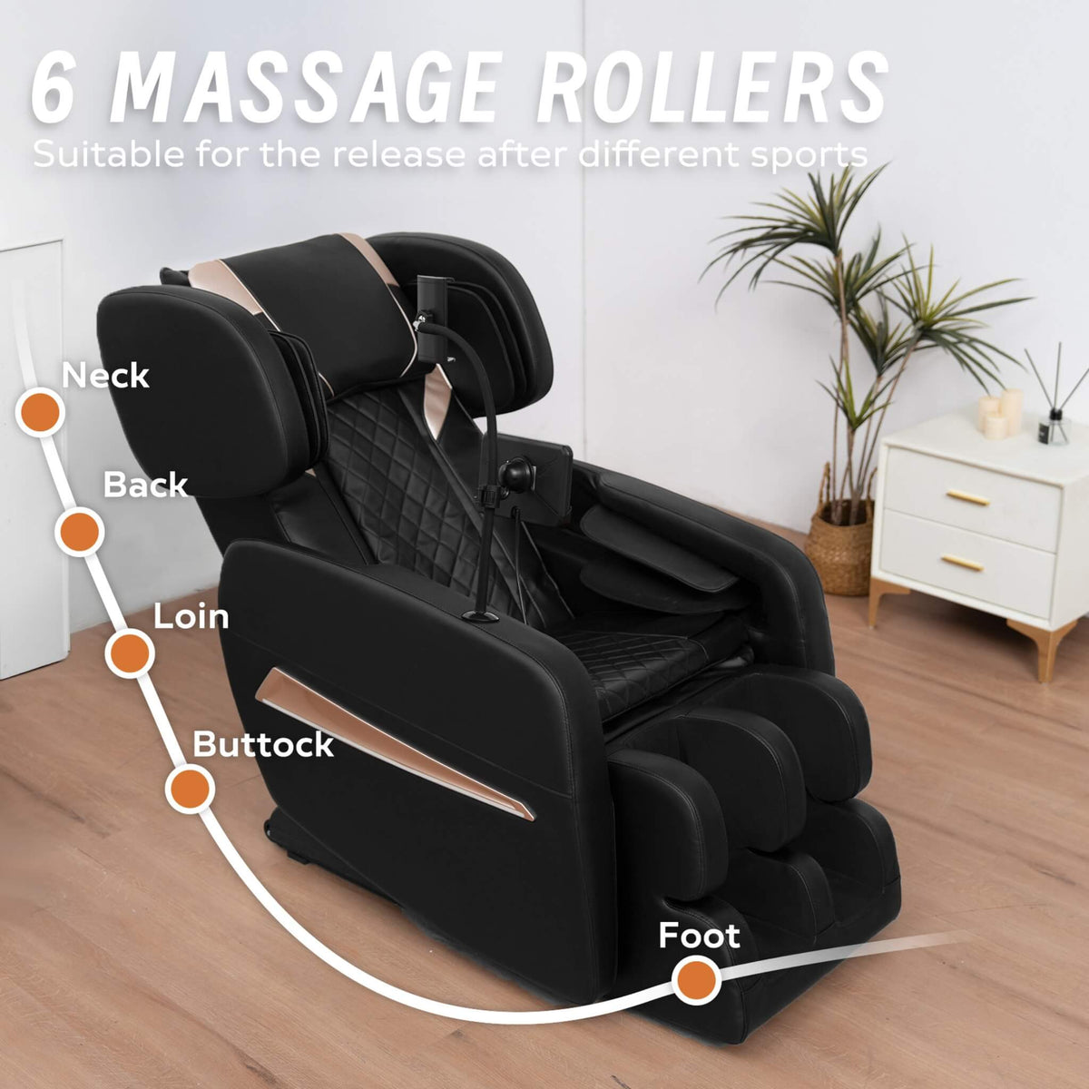 Airvana Nocturne Full-Body Zero-Gravity Massage Chair With Retractable Footrest - photo 3