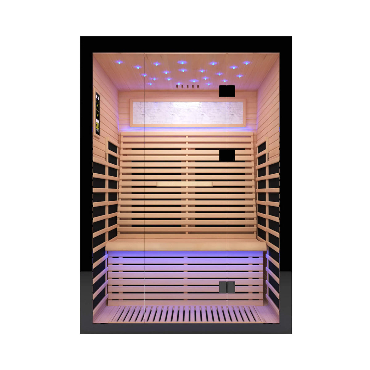 Thermora Flux Luxury 2-Person Canadian Hemlock Wood Far Infrared Home Sauna
