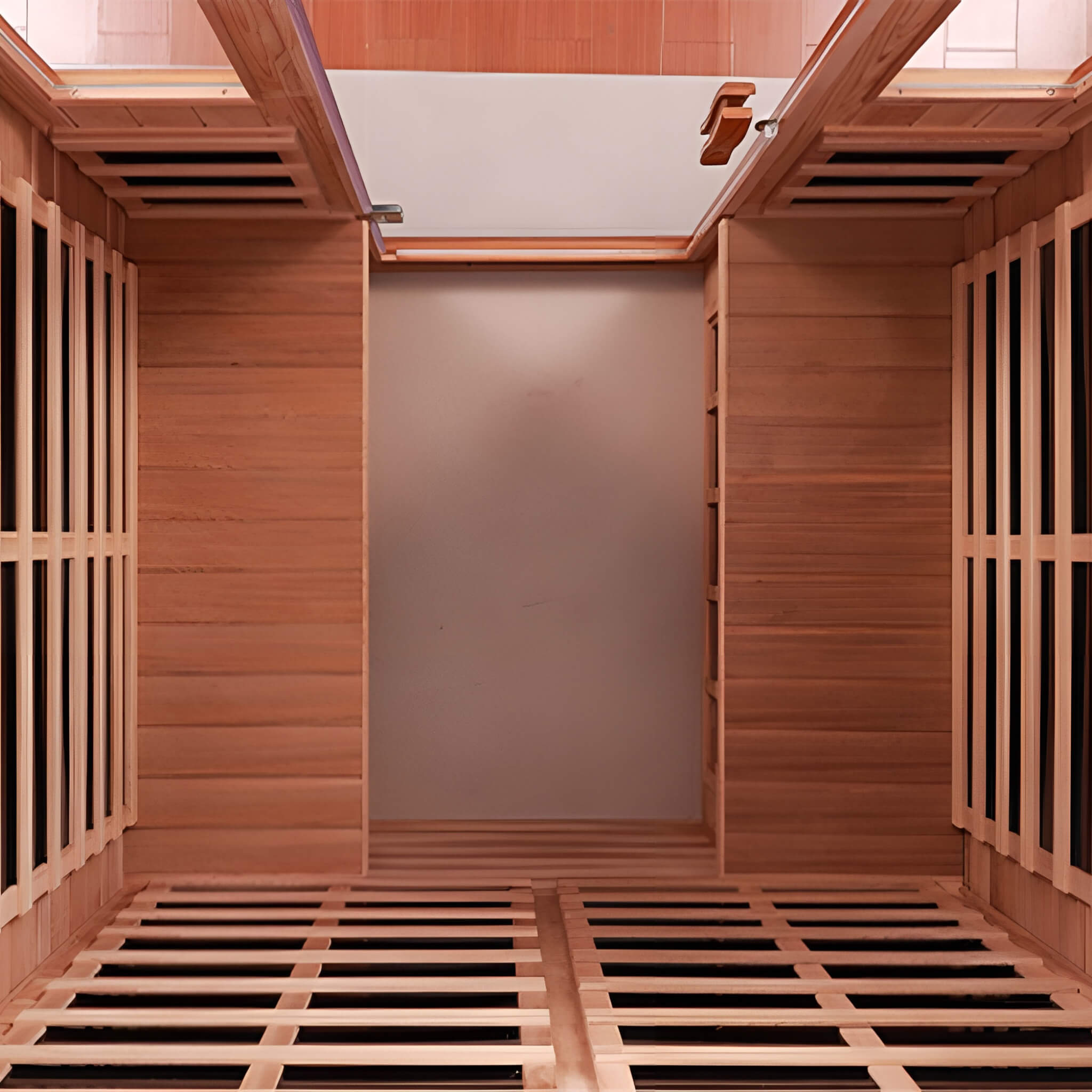 Thermora Valois Premium 4-Person 2050W Luxury Low EMF Outdoor FAR Infrared Home Sauna With Bluetooth Audio