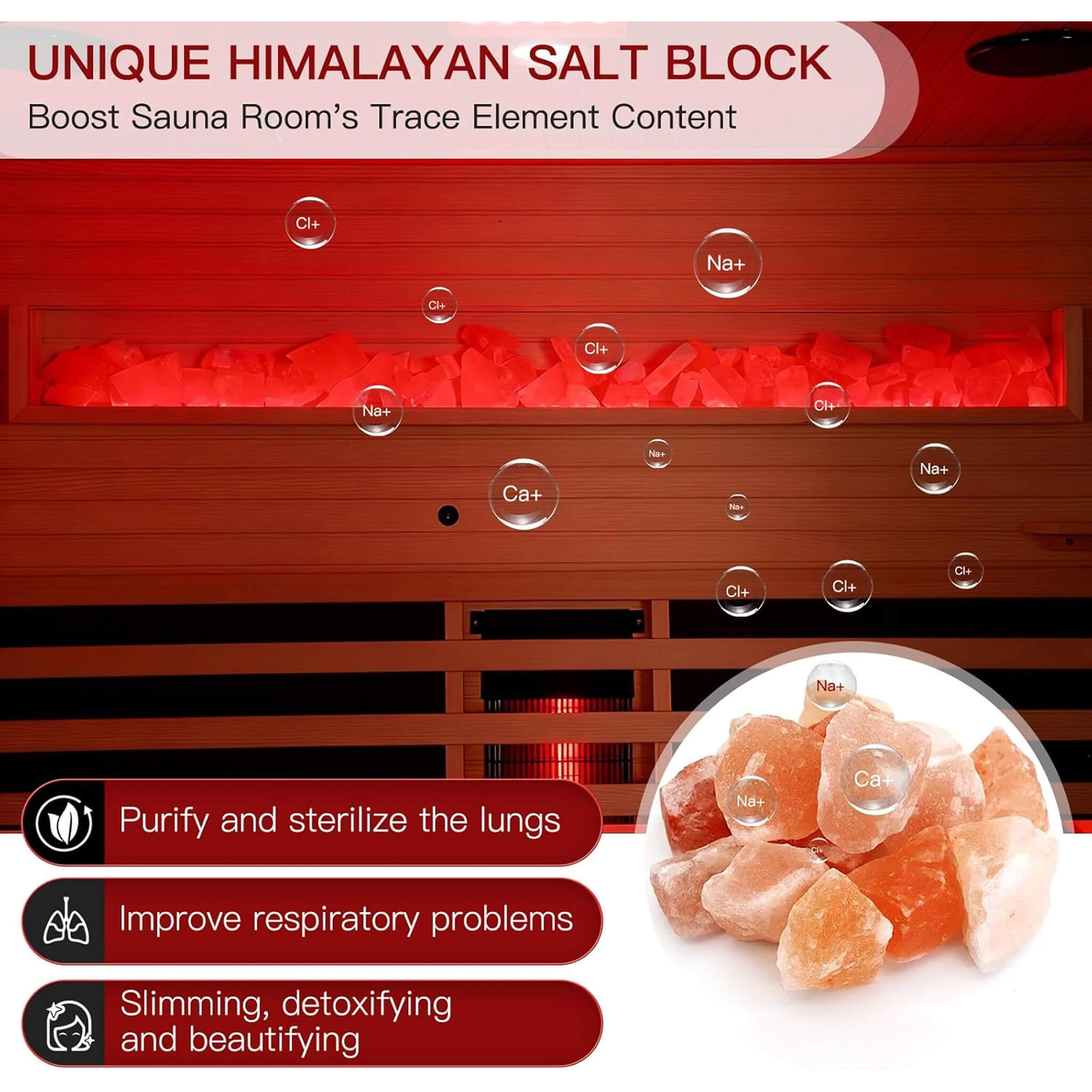 Rövia Ember 4-Person Full-Spectrum Infrared Sauna With Himalayan Salt Panels [Made-To-Order]