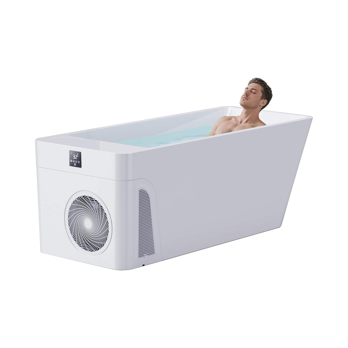 Canadian Spa Company CSC Smart 1-Piece Freestanding Full-Body All-In-One Cold Plunge Tub With Built-In Water Chiller (SAK56280)