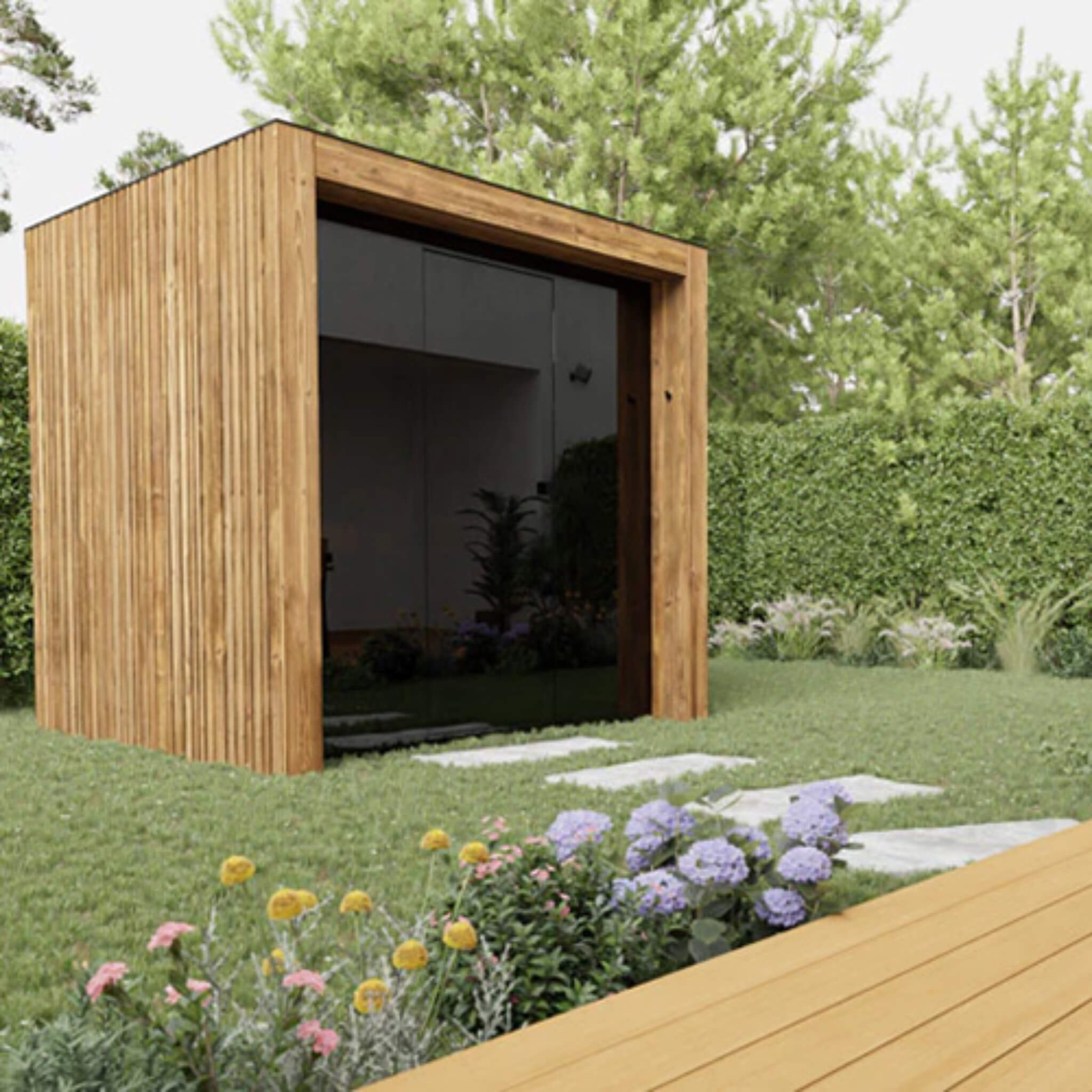 ThermaSol Fortis 4-Person Fully-Assembled Outdoor Sauna Cabin