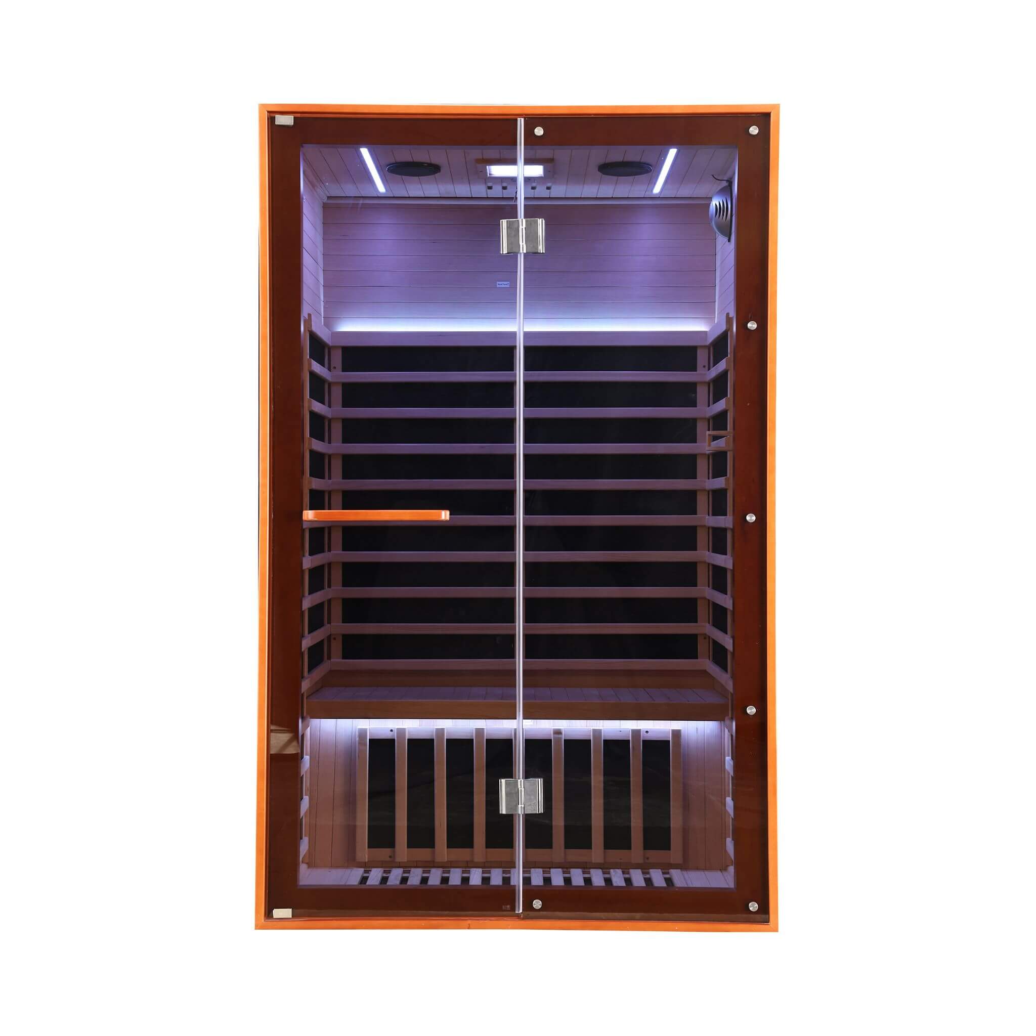 Thermora Fontaine 2-Person Luxury Canadian Hemlock Infrared Sauna With Glass Front