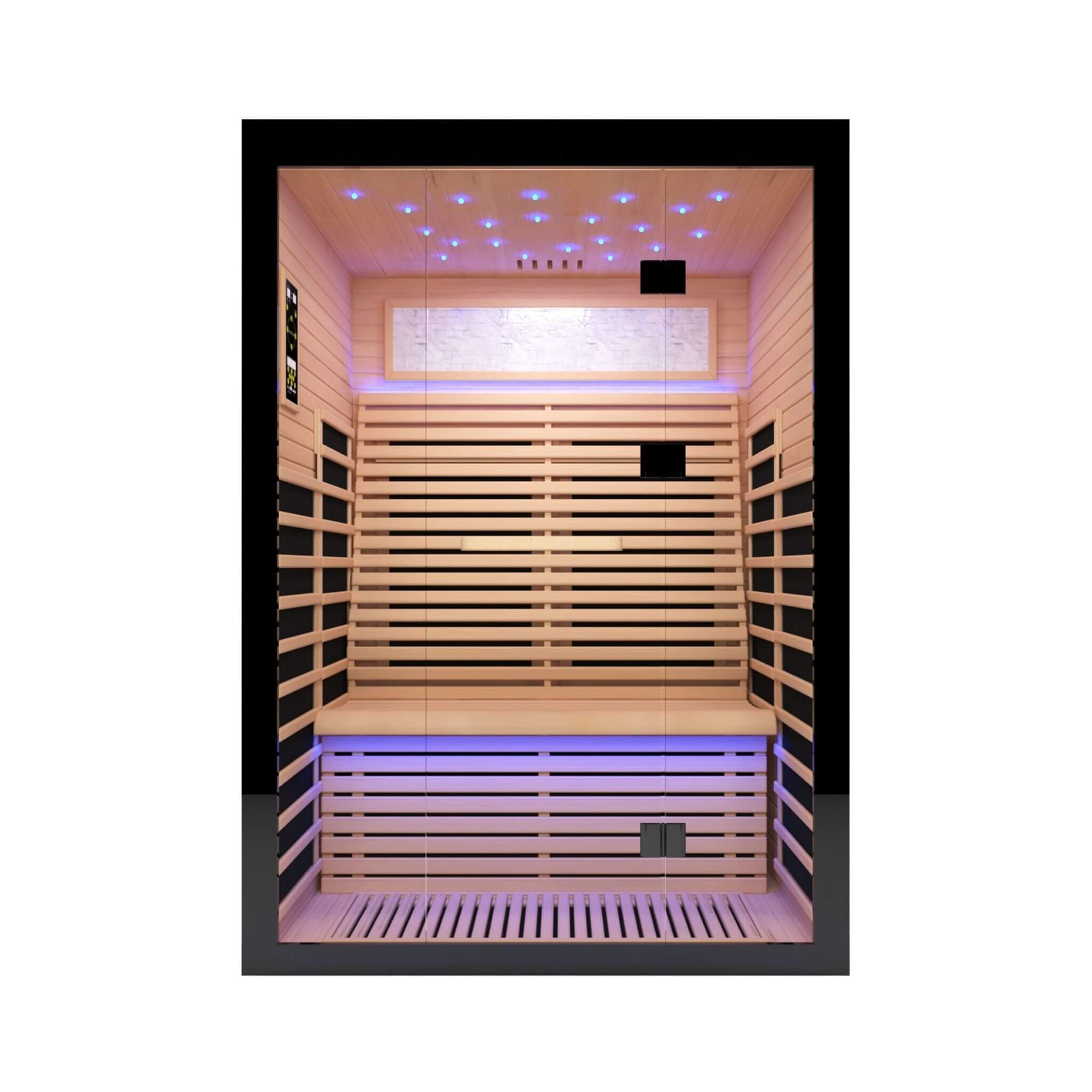 Thermora Vapor Luxury 2-Person Canadian Hemlock Wood Far Infrared Home Sauna