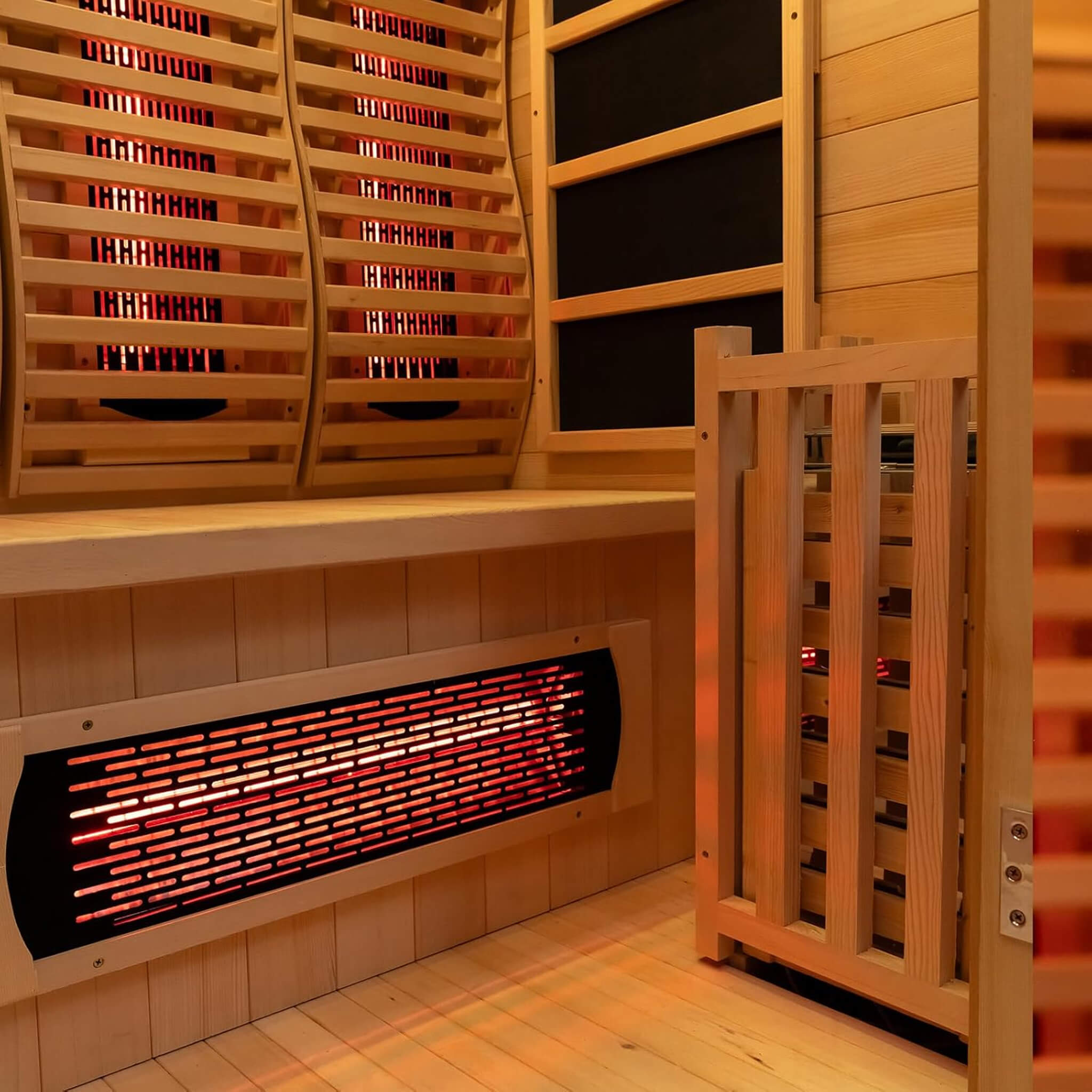 Rövia Luma 2-Person Indoor Hybrid Sauna Room With Infrared And 3.5KW Steam Heater [Made-To-Order]