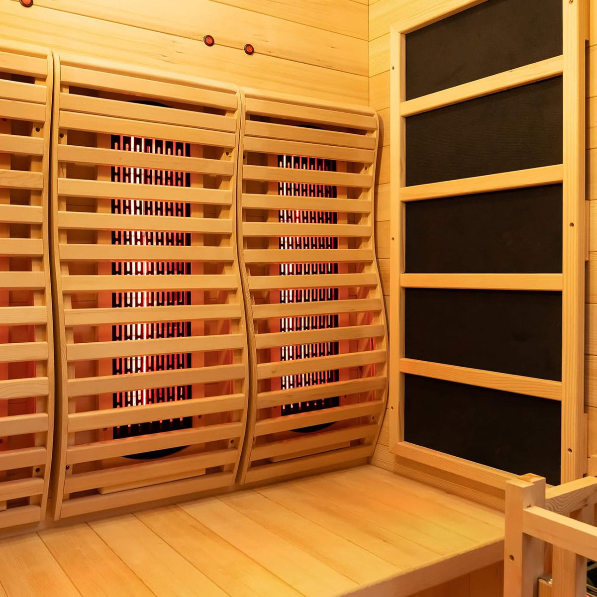 Rövia Luma 2-Person Indoor Hybrid Sauna Room With Infrared And 3.5KW Steam Heater [Made-To-Order]