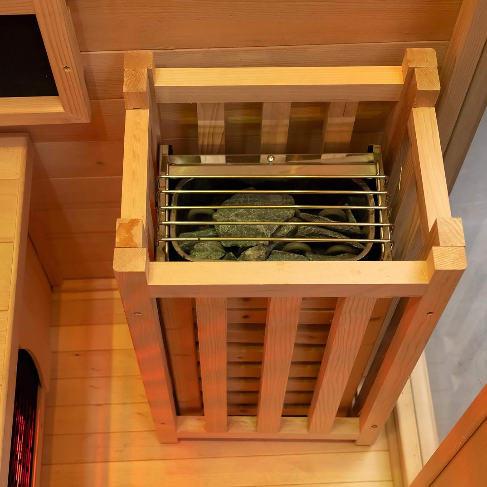 Rövia Luma 2-Person Indoor Hybrid Sauna Room With Infrared And 3.5KW Steam Heater [Made-To-Order]