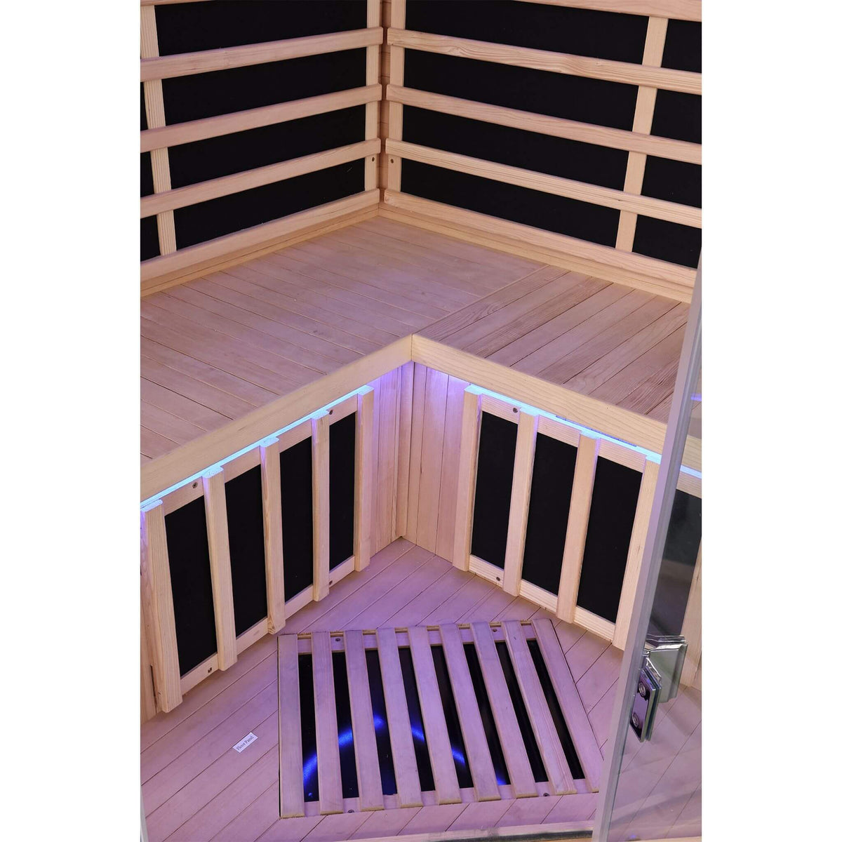 Thermora Ember Premium Canadian Hemlock 2-Person Indoor Infrared Sauna Room With Glass Front - photo 10