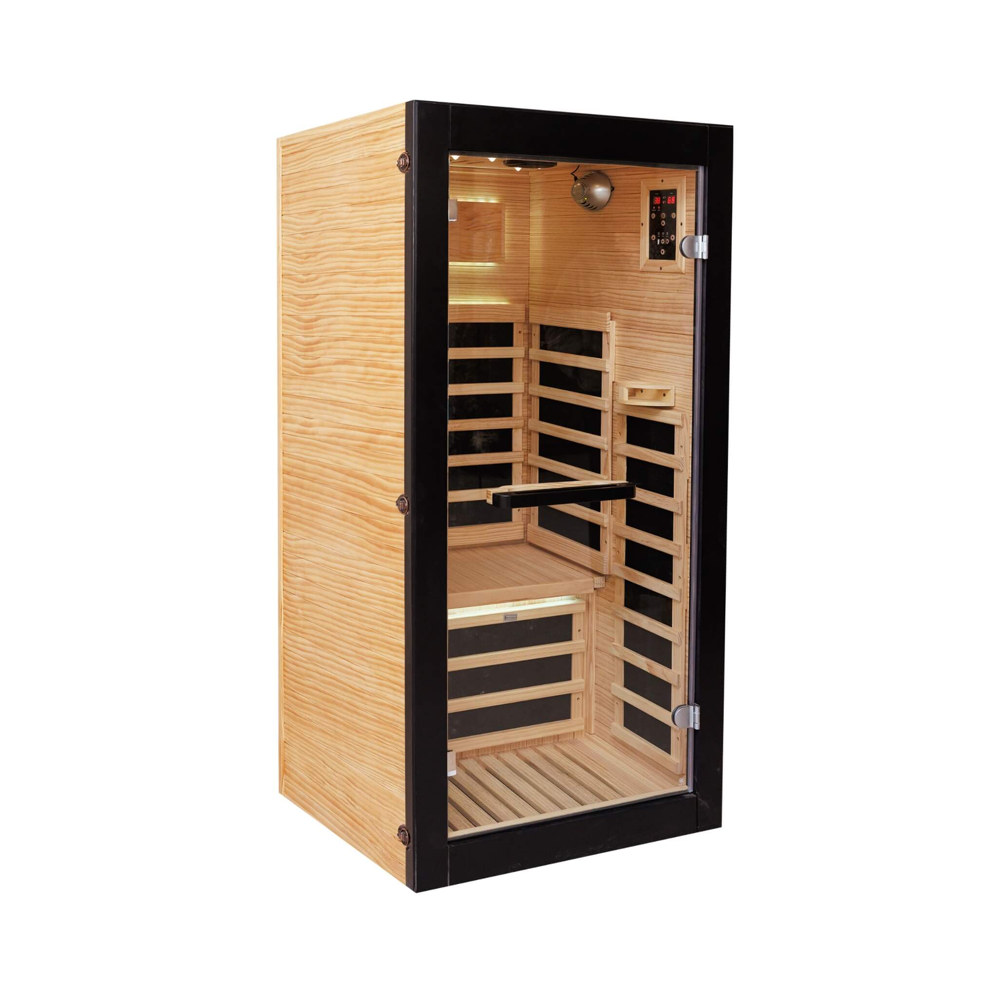 Thermora Solara Single-Person Chilean Pine Infrared Sauna Cabin