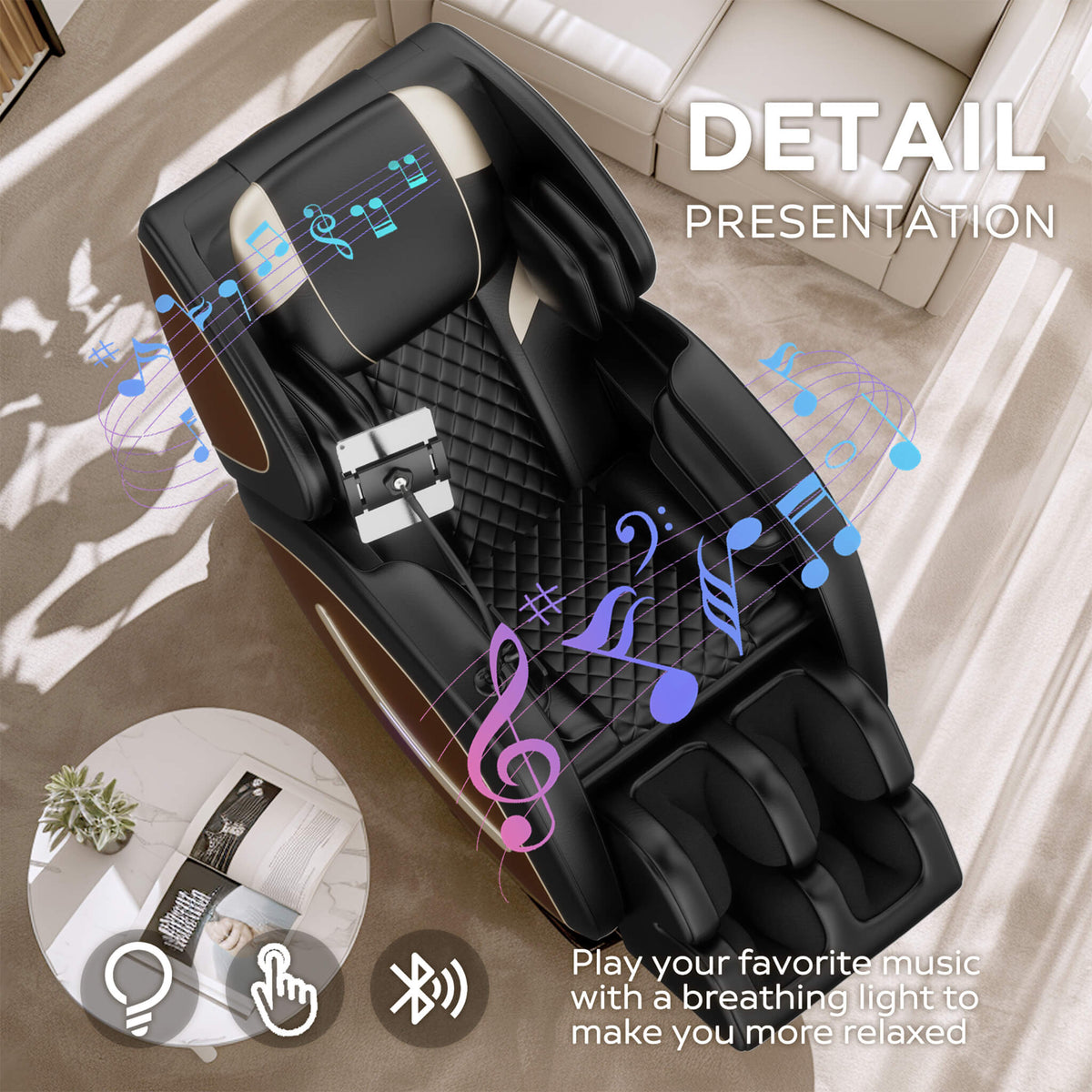 Airvana Sovereign Zero-Gravity Massage Chair With Six Massage Rollers - photo 3